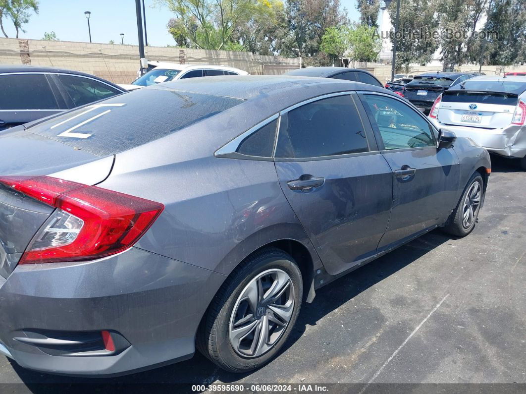 2019 Honda Civic Lx Gray vin: 19XFC2F61KE013018