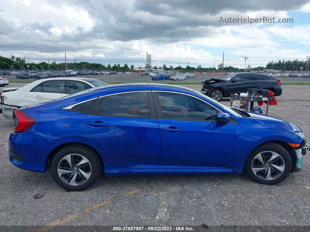 2019 Honda Civic Lx Blue vin: 19XFC2F61KE016646