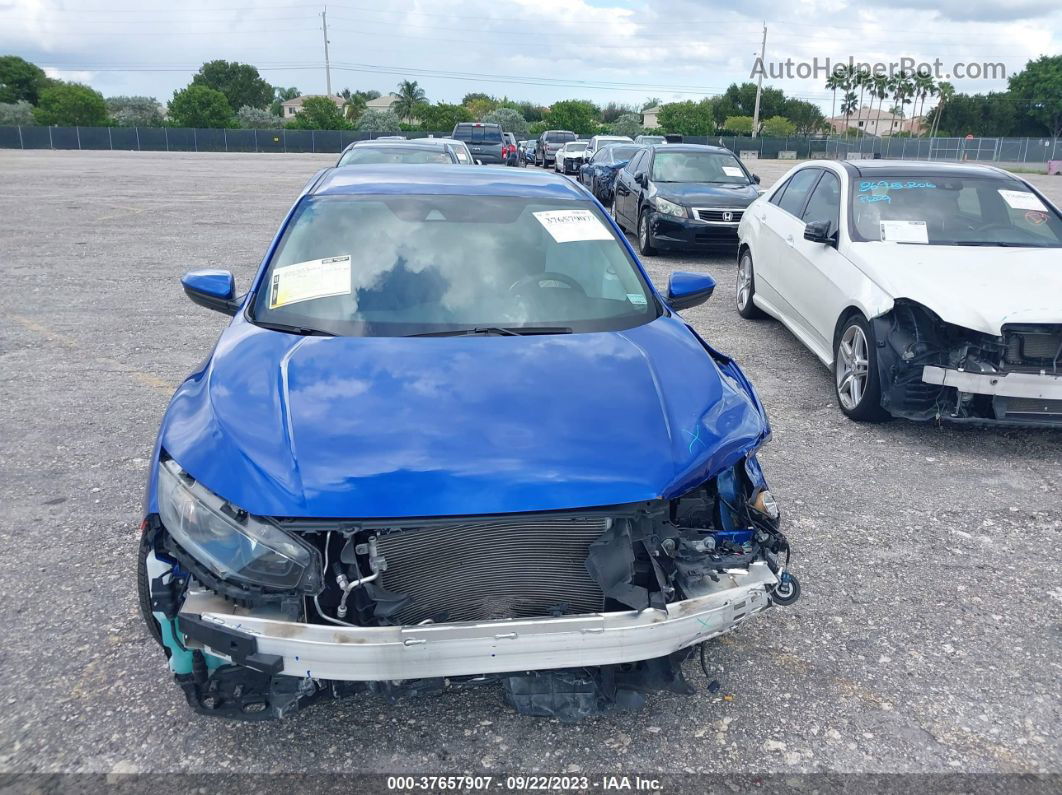 2019 Honda Civic Lx Blue vin: 19XFC2F61KE016646