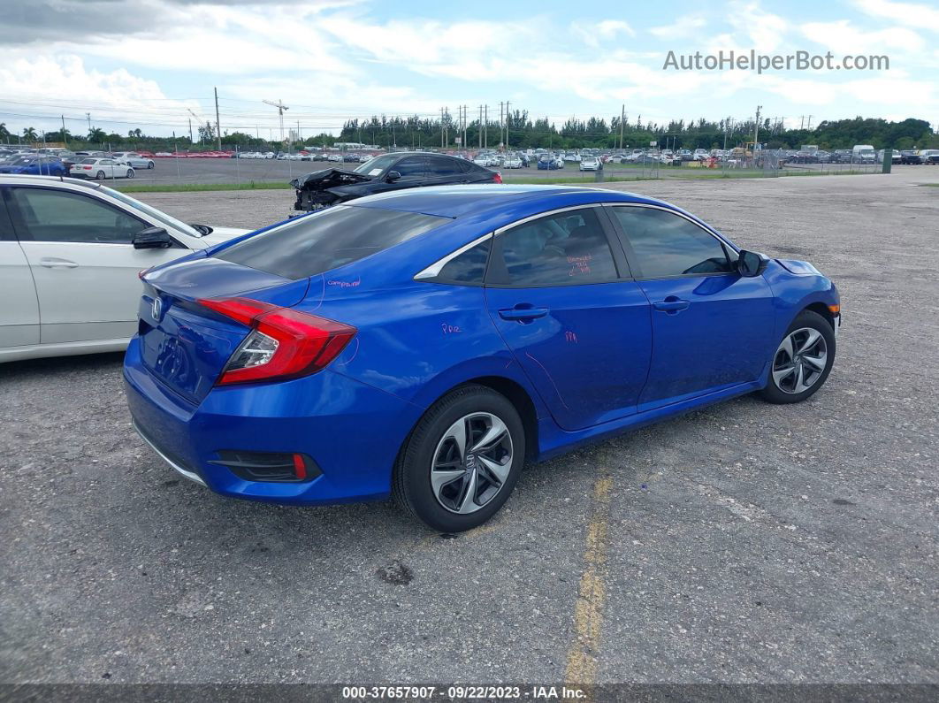 2019 Honda Civic Lx Blue vin: 19XFC2F61KE016646