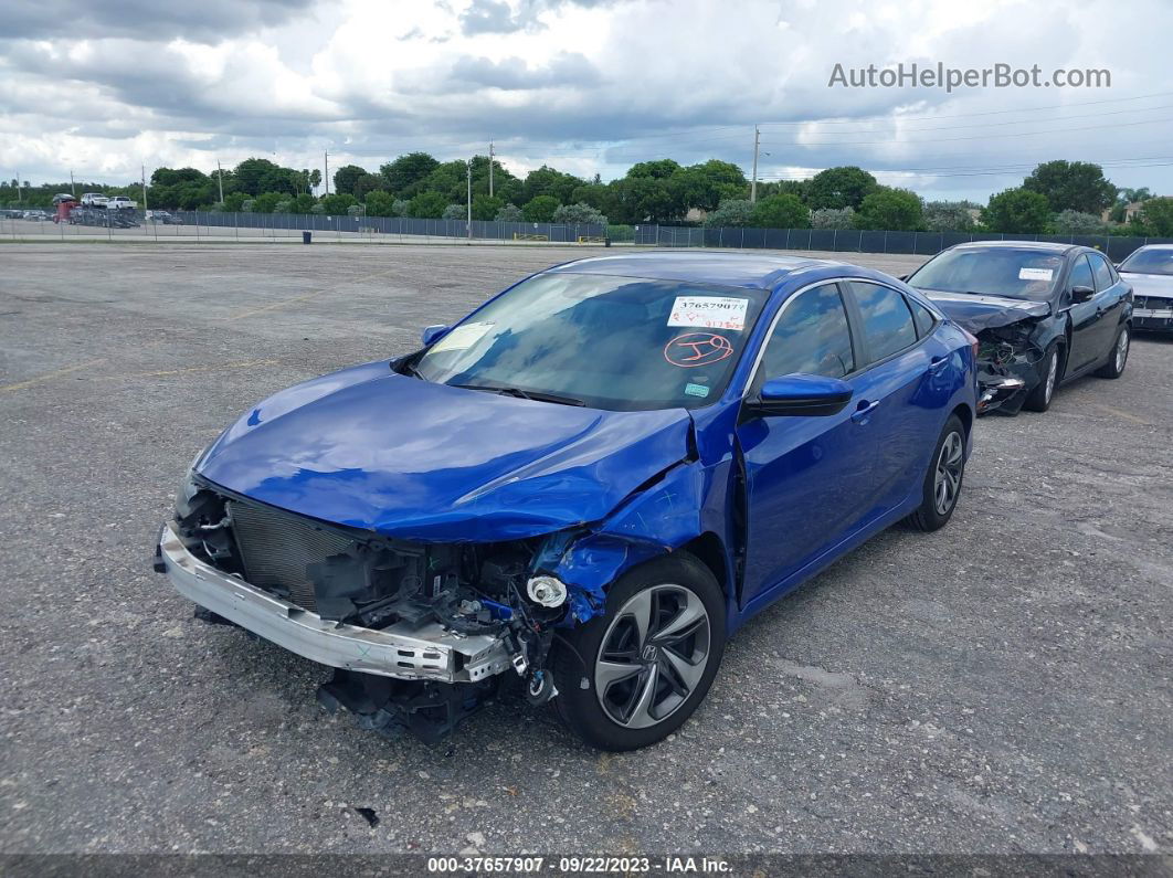 2019 Honda Civic Lx Blue vin: 19XFC2F61KE016646