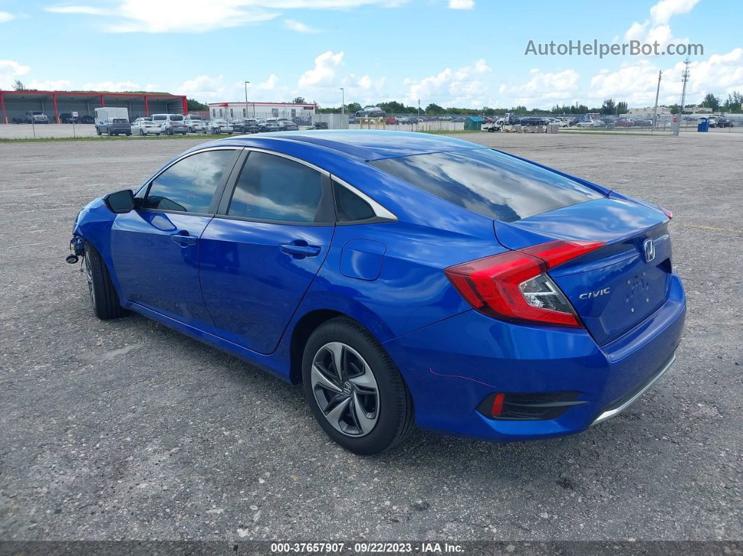 2019 Honda Civic Lx Blue vin: 19XFC2F61KE016646