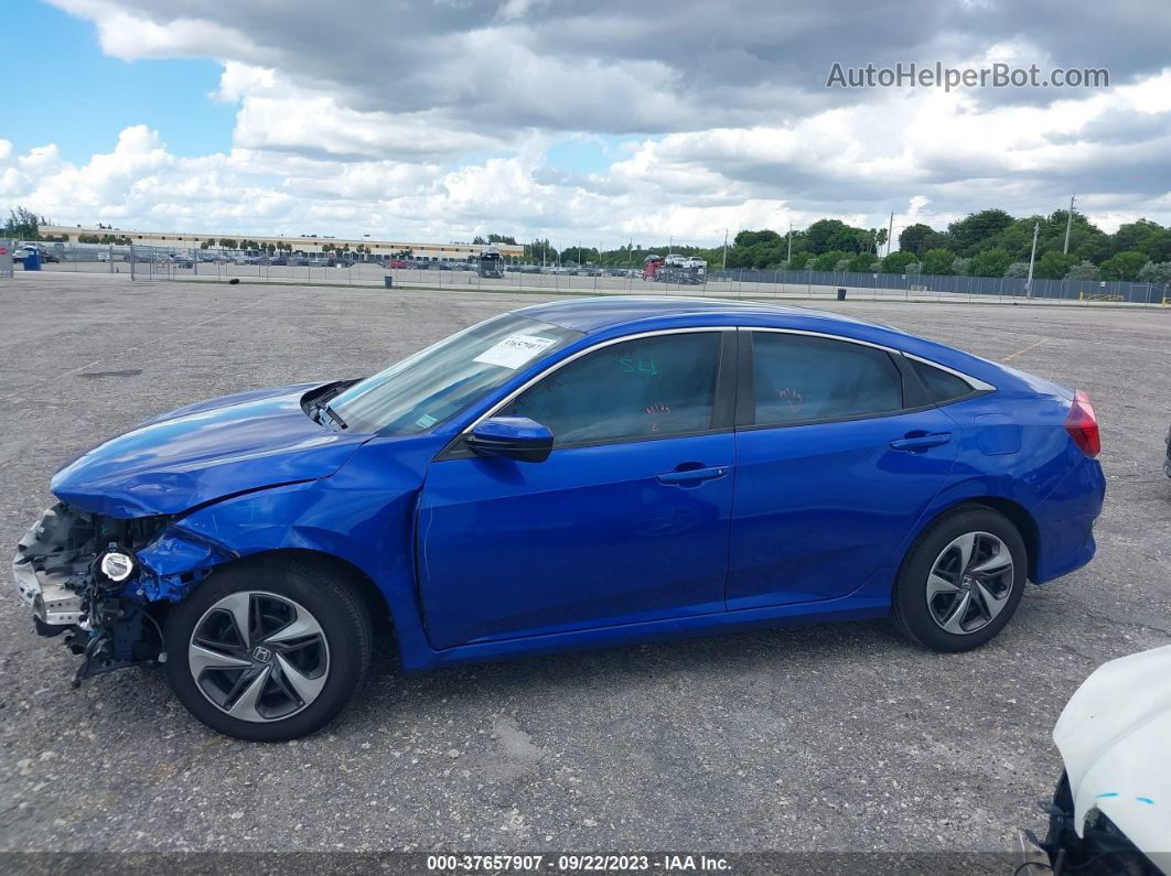 2019 Honda Civic Lx Blue vin: 19XFC2F61KE016646