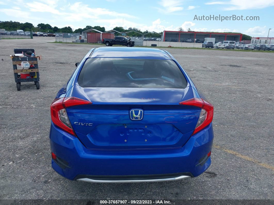 2019 Honda Civic Lx Blue vin: 19XFC2F61KE016646