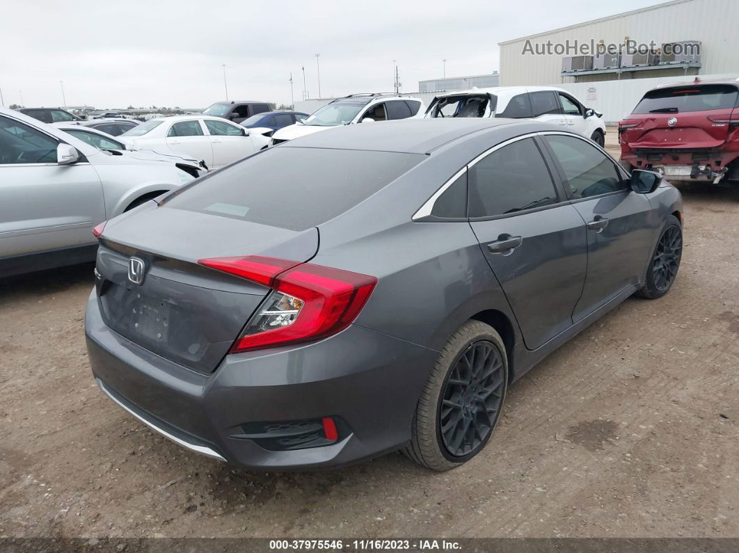 2019 Honda Civic Lx Gray vin: 19XFC2F61KE044639