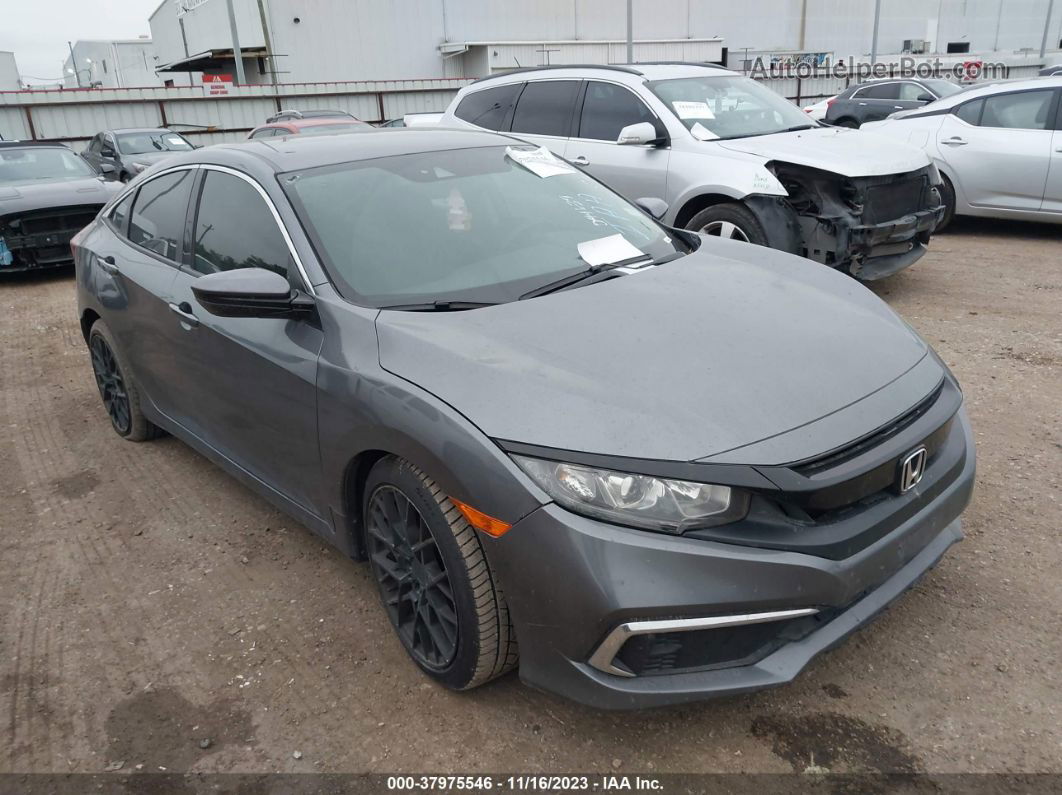 2019 Honda Civic Lx Gray vin: 19XFC2F61KE044639