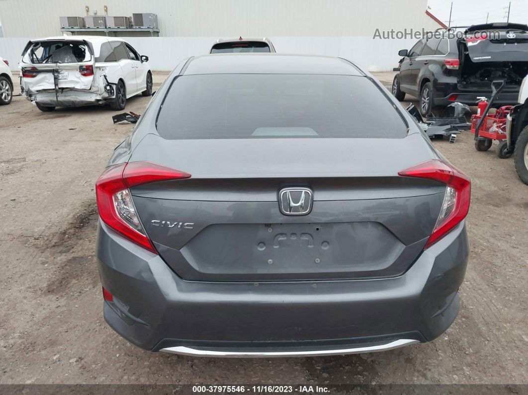 2019 Honda Civic Lx Gray vin: 19XFC2F61KE044639