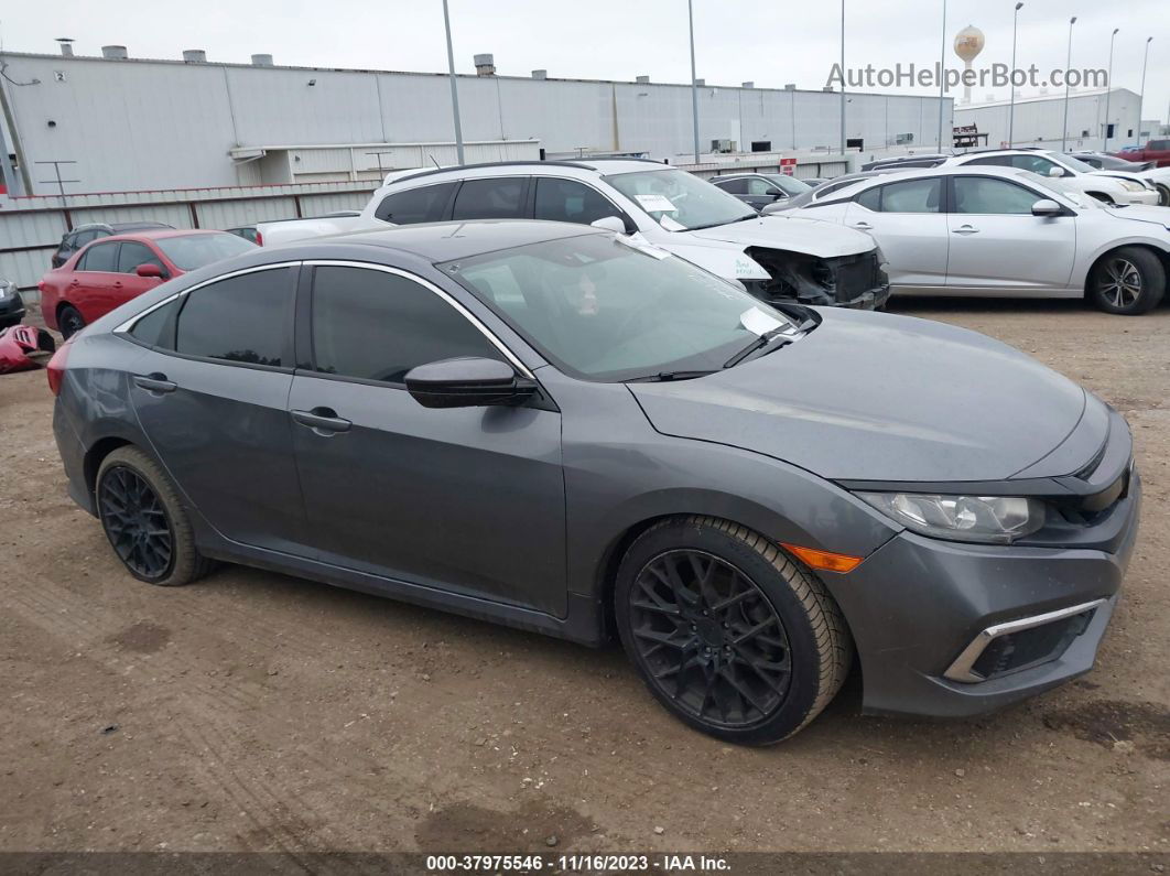 2019 Honda Civic Lx Gray vin: 19XFC2F61KE044639