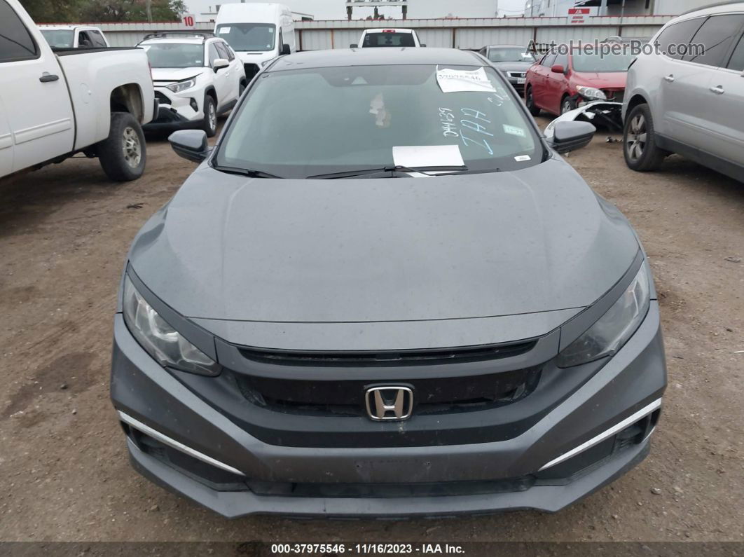 2019 Honda Civic Lx Gray vin: 19XFC2F61KE044639