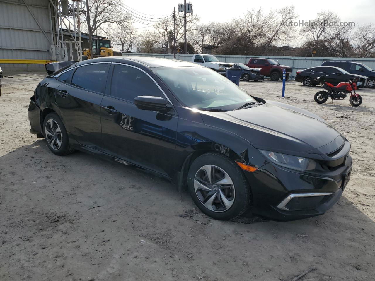 2020 Honda Civic Lx Black vin: 19XFC2F61LE002697