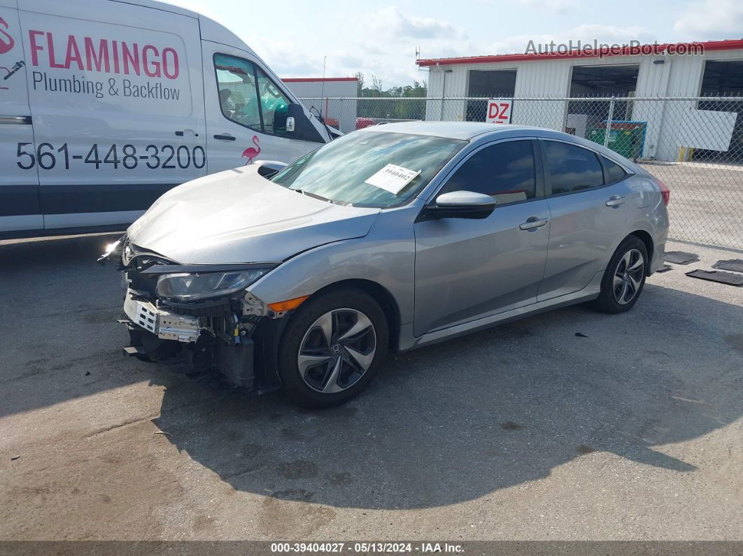 2020 Honda Civic Lx Silver vin: 19XFC2F61LE009701