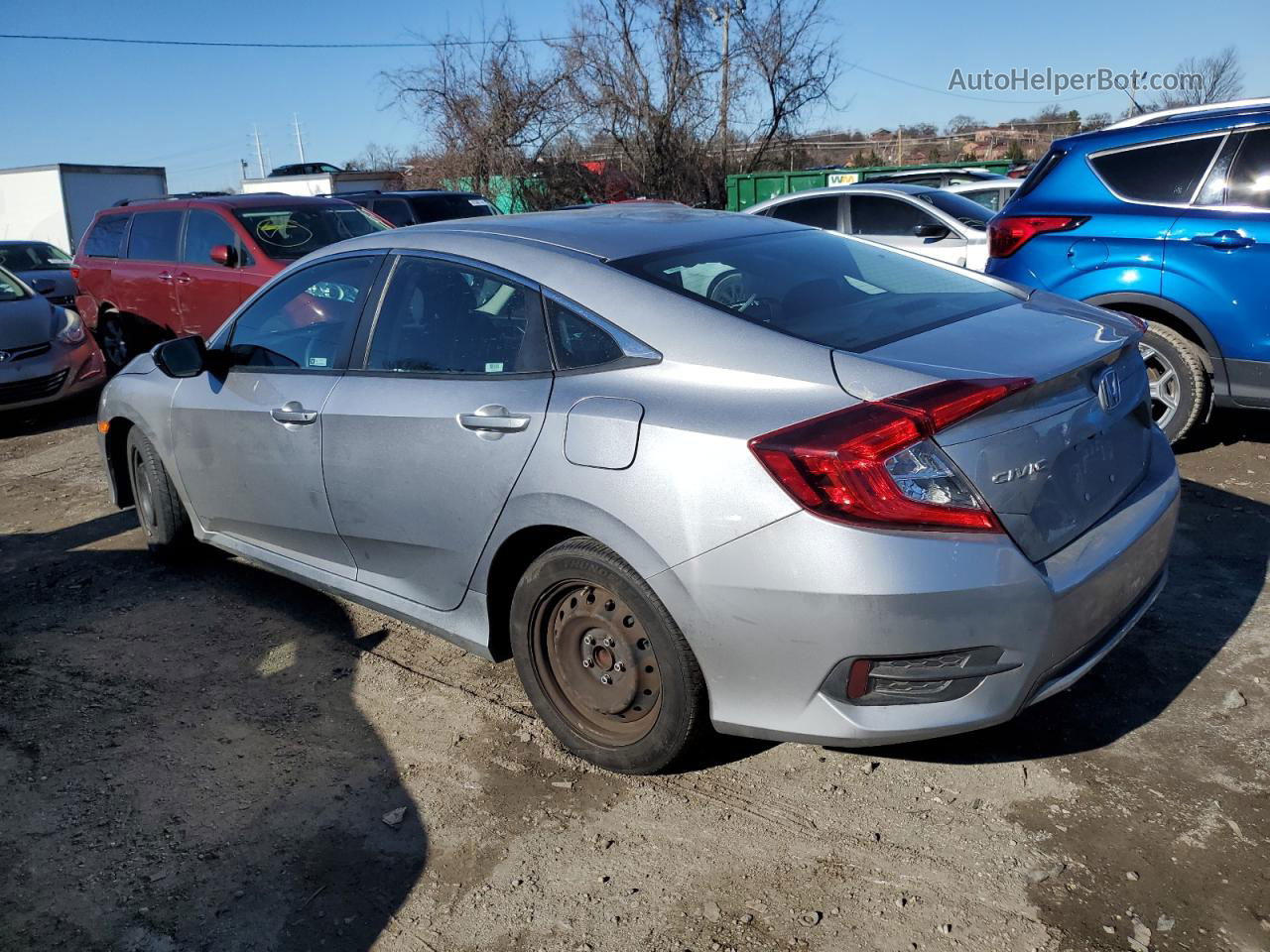 2020 Honda Civic Lx Silver vin: 19XFC2F61LE014526