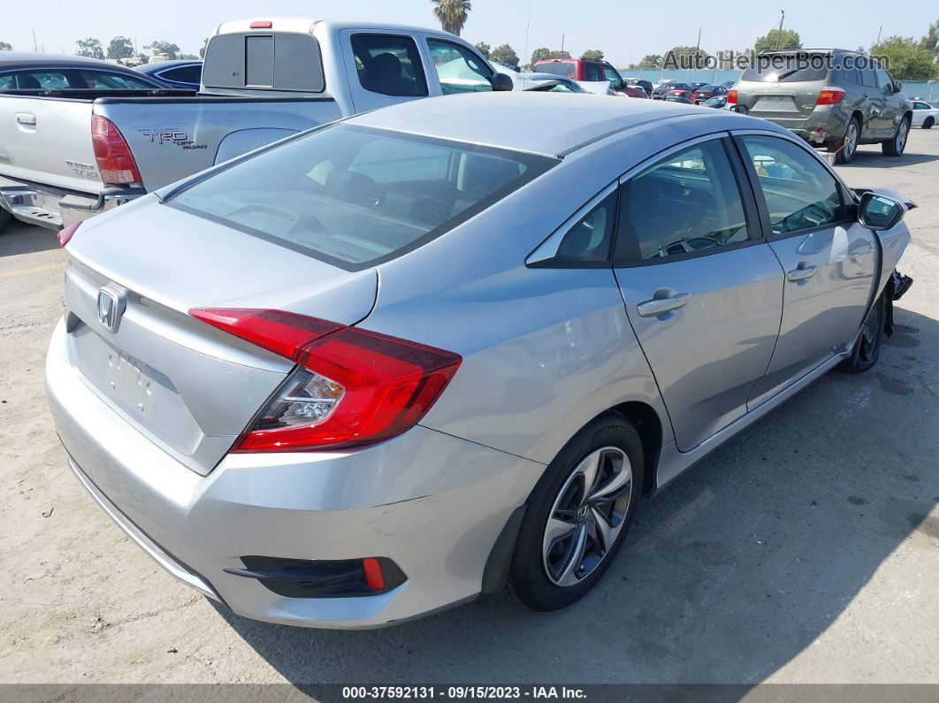 2020 Honda Civic Sedan Lx Silver vin: 19XFC2F61LE205265