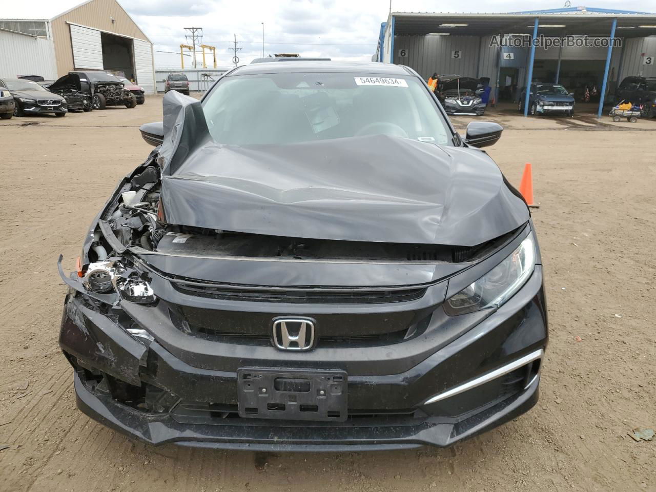 2019 Honda Civic Lx Черный vin: 19XFC2F62KE035609