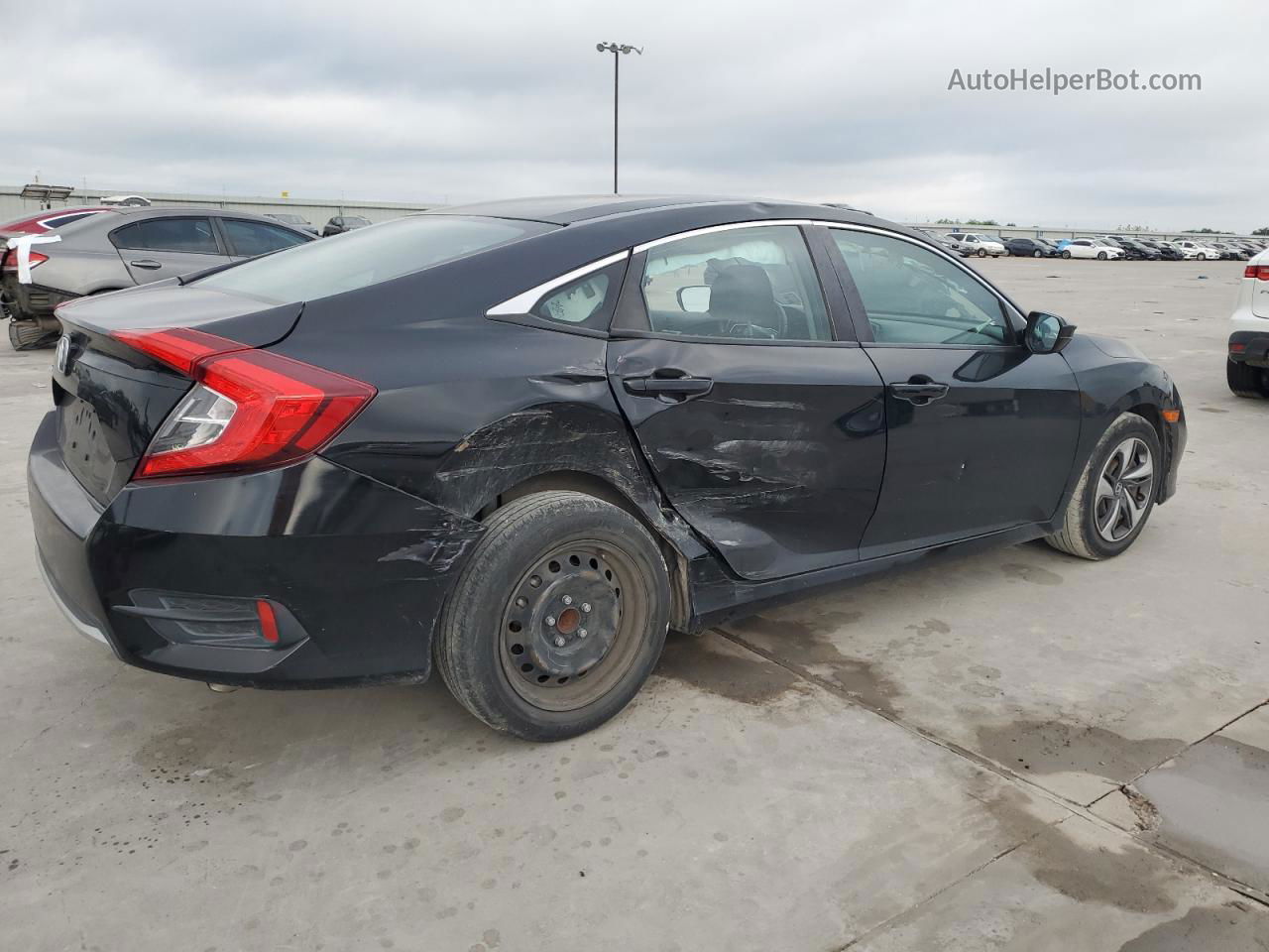 2019 Honda Civic Lx Black vin: 19XFC2F62KE046738