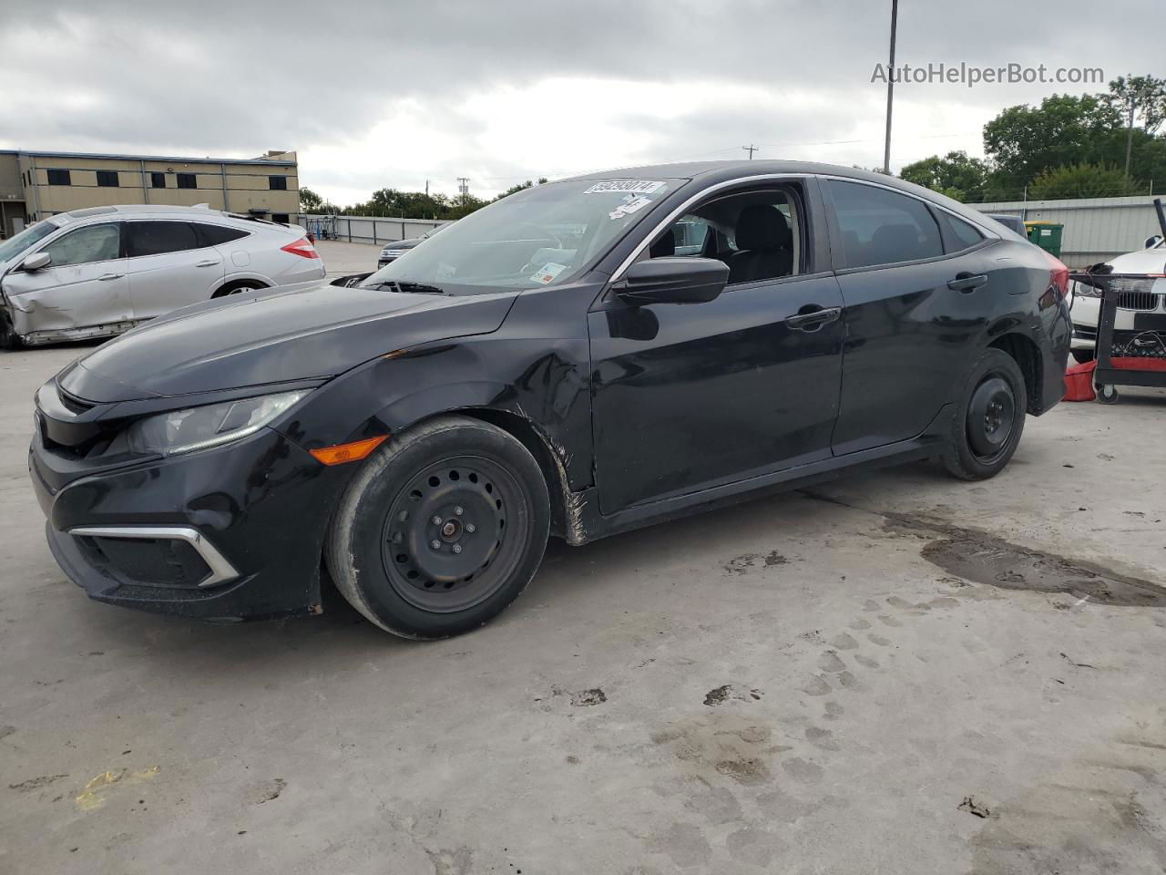 2019 Honda Civic Lx Черный vin: 19XFC2F62KE046738