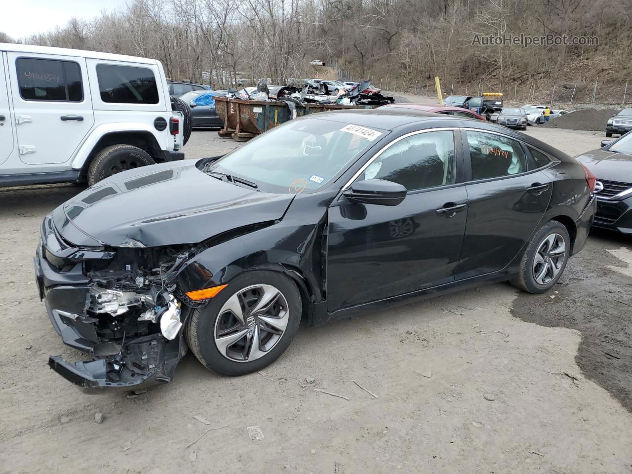 2020 Honda Civic Lx Black vin: 19XFC2F62LE023199