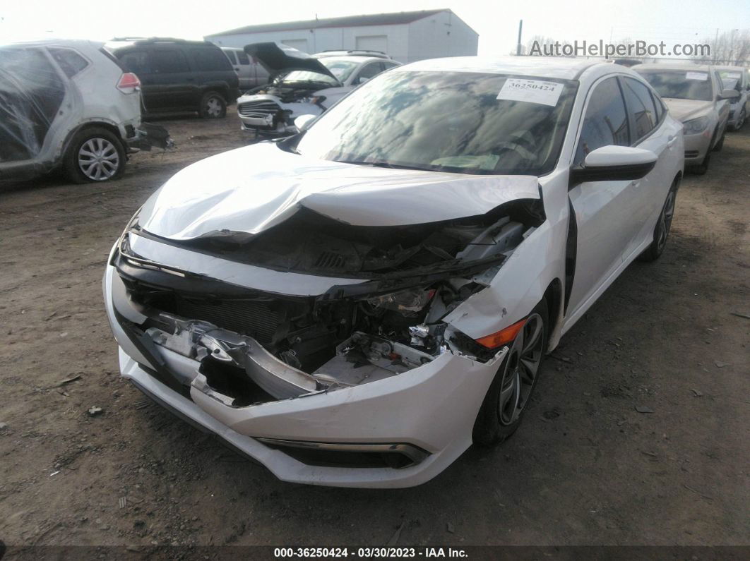 2020 Honda Civic Sedan Lx White vin: 19XFC2F62LE028953