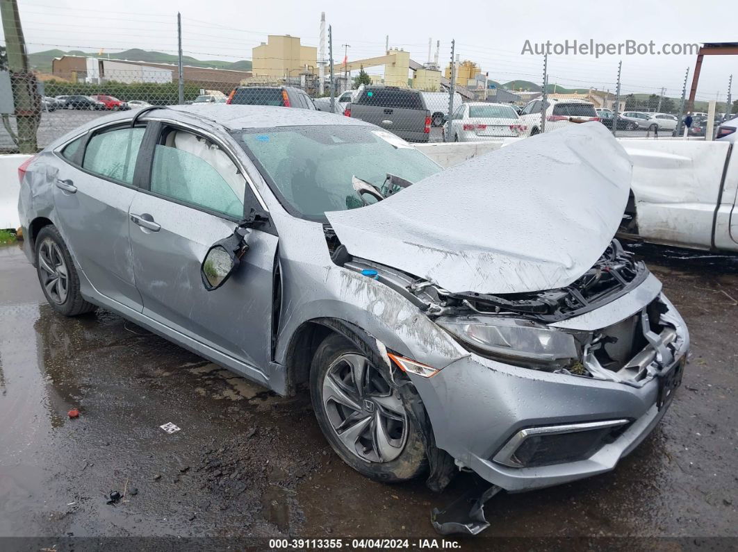 2020 Honda Civic Lx Silver vin: 19XFC2F62LE200690