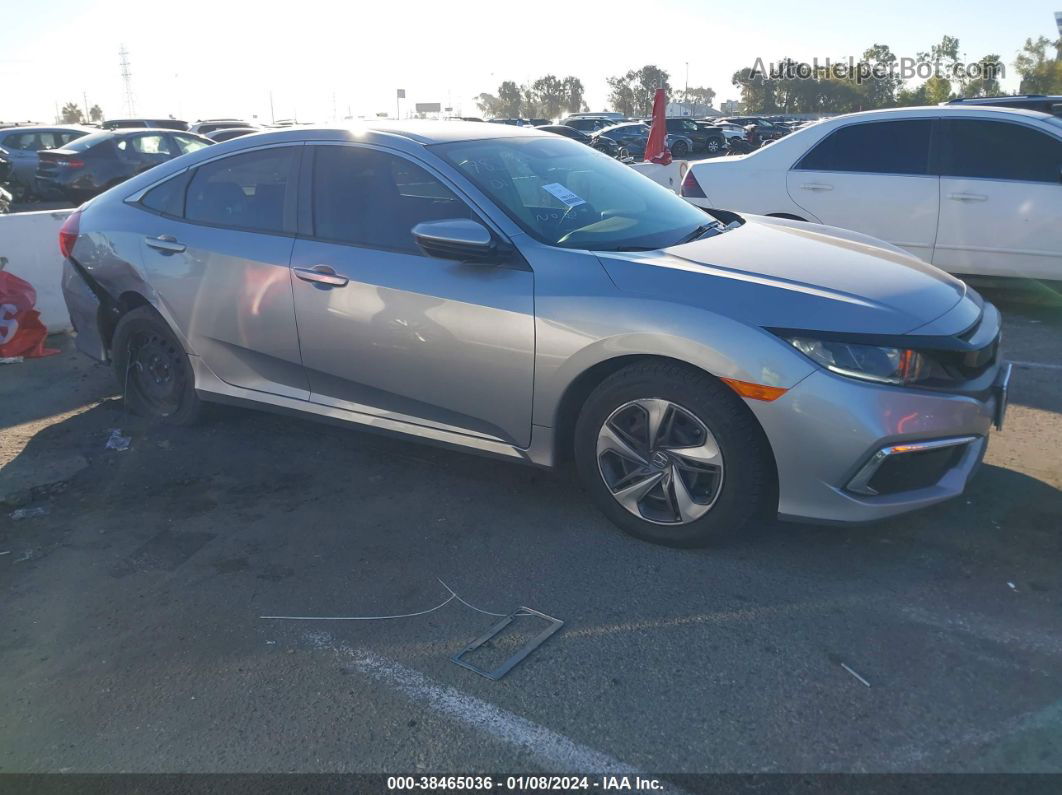 2020 Honda Civic Lx Silver vin: 19XFC2F62LE211592