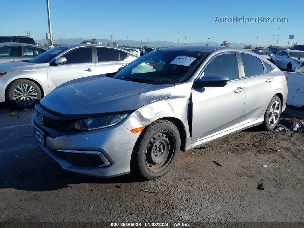 2020 Honda Civic Lx Silver vin: 19XFC2F62LE211592