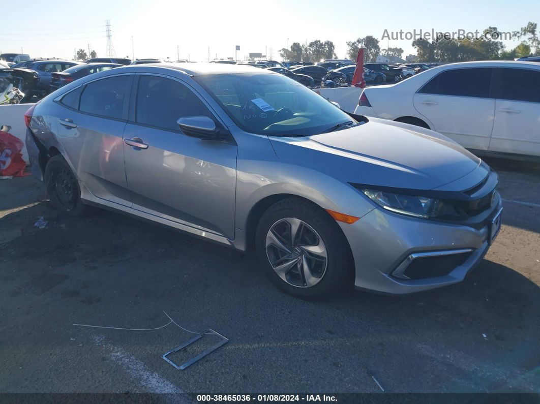 2020 Honda Civic Lx Silver vin: 19XFC2F62LE211592