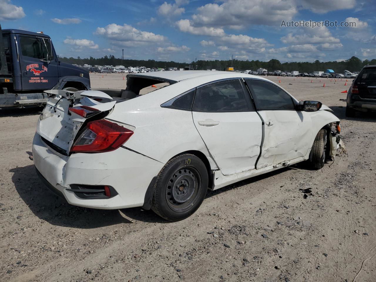 2016 Honda Civic Lx Белый vin: 19XFC2F63GE053723