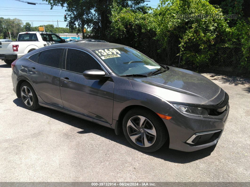 2019 Honda Civic Lx Gray vin: 19XFC2F63KE027955