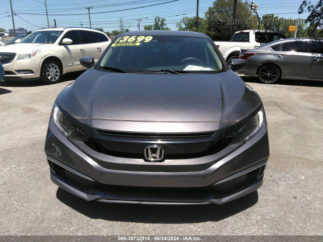 2019 Honda Civic Lx Gray vin: 19XFC2F63KE027955