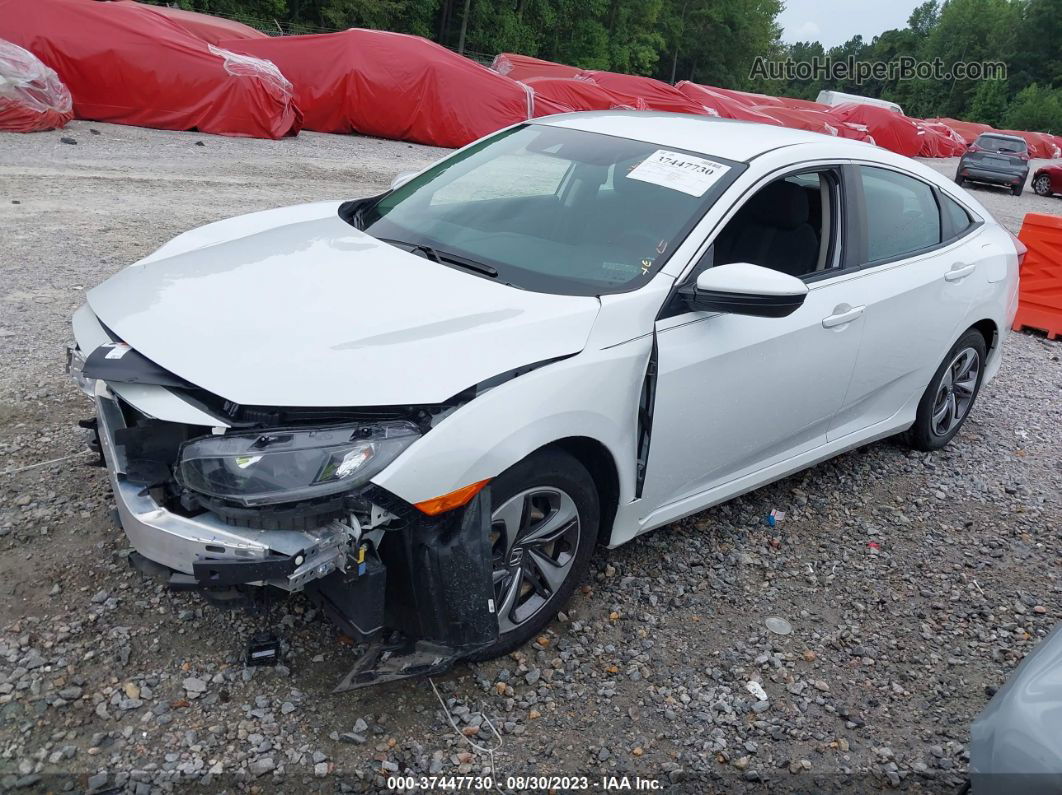 2019 Honda Civic Sedan Lx White vin: 19XFC2F63KE036090