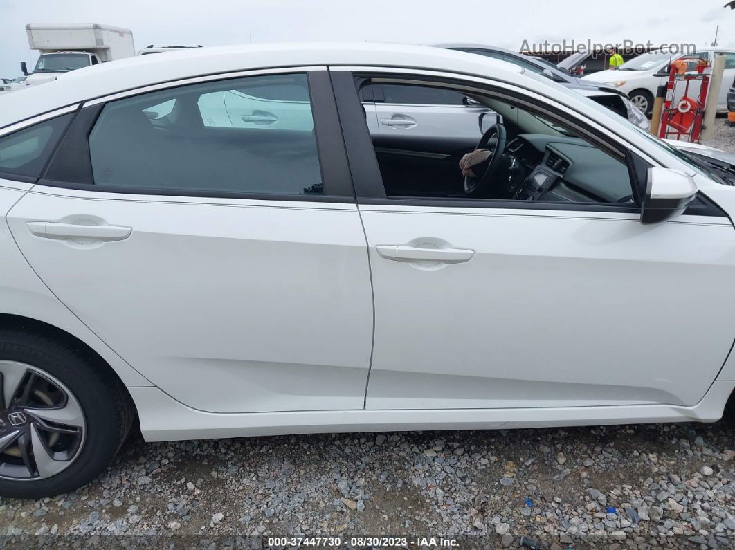 2019 Honda Civic Sedan Lx White vin: 19XFC2F63KE036090