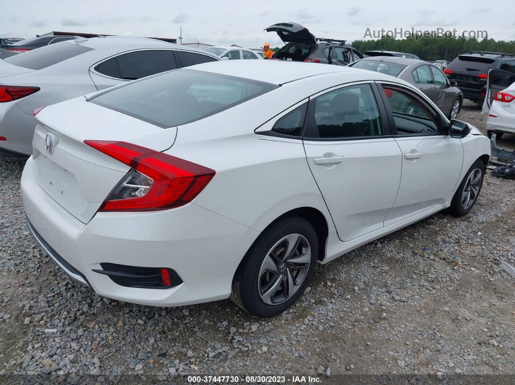 2019 Honda Civic Sedan Lx White vin: 19XFC2F63KE036090