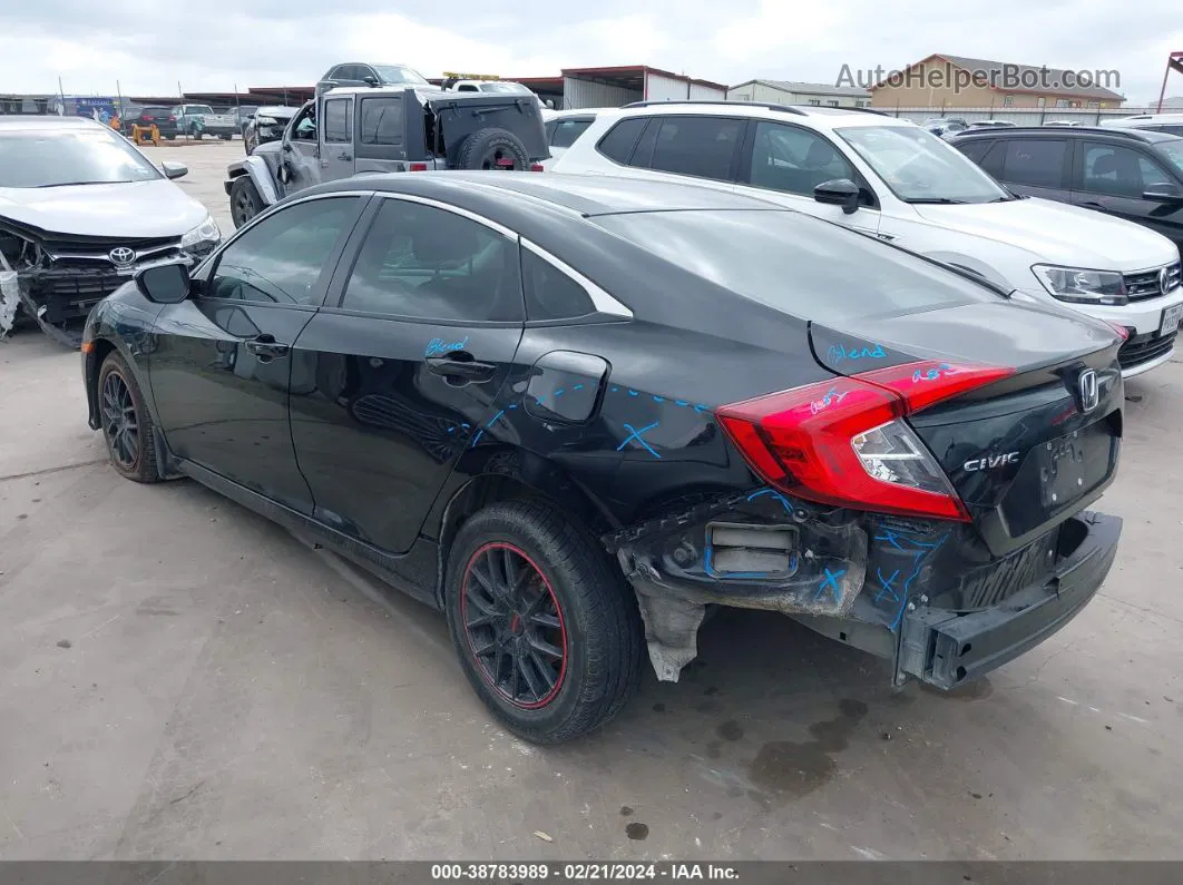 2019 Honda Civic Lx Black vin: 19XFC2F63KE040592