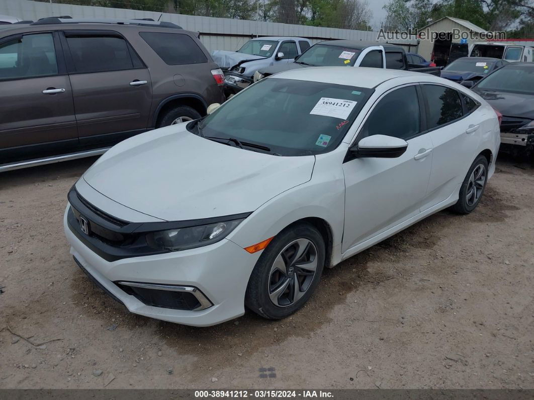 2019 Honda Civic Lx Белый vin: 19XFC2F63KE043184