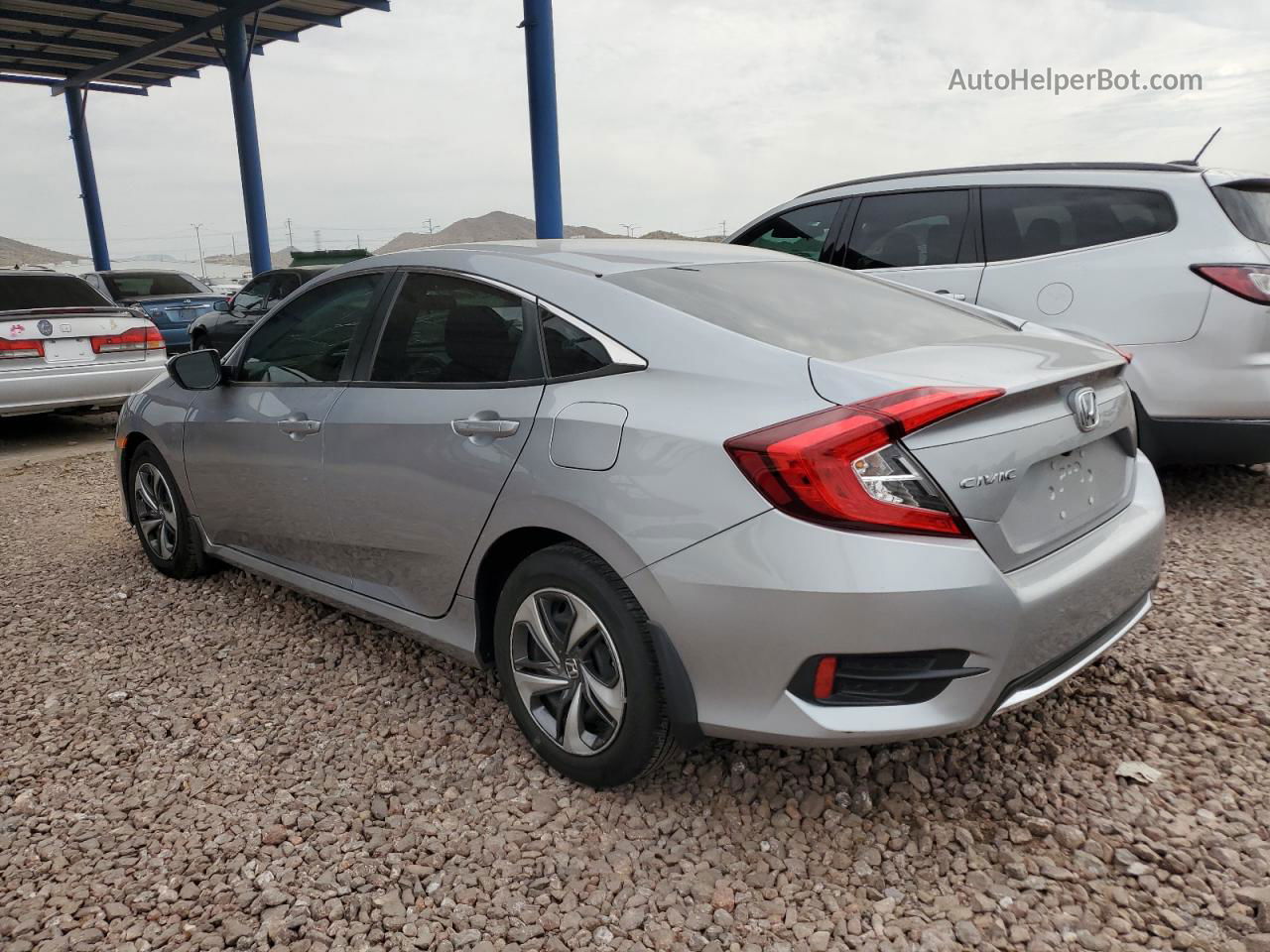 2020 Honda Civic Lx Silver vin: 19XFC2F63LE002524