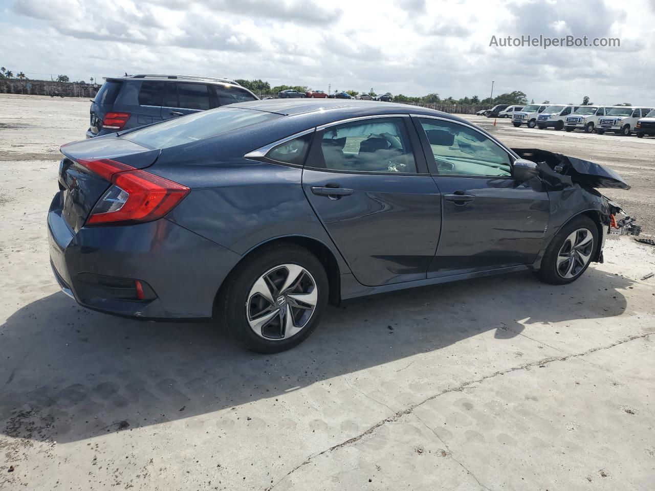 2020 Honda Civic Lx Blue vin: 19XFC2F63LE003396