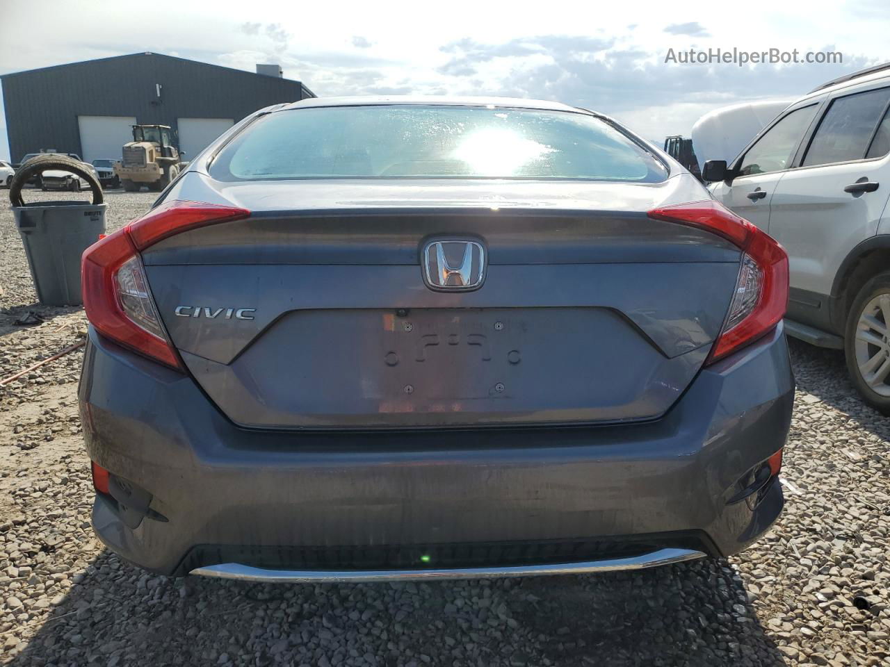 2019 Honda Civic Lx Gray vin: 19XFC2F64KE018746