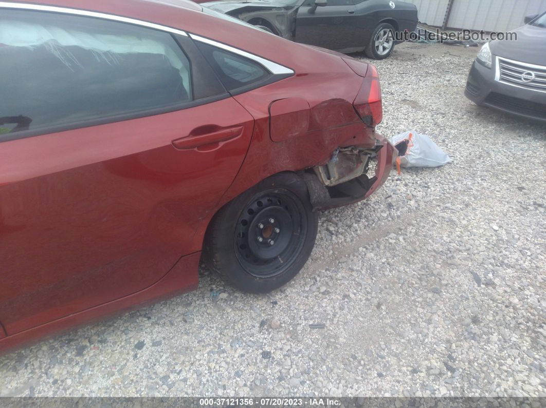 2019 Honda Civic Lx Red vin: 19XFC2F64KE028273