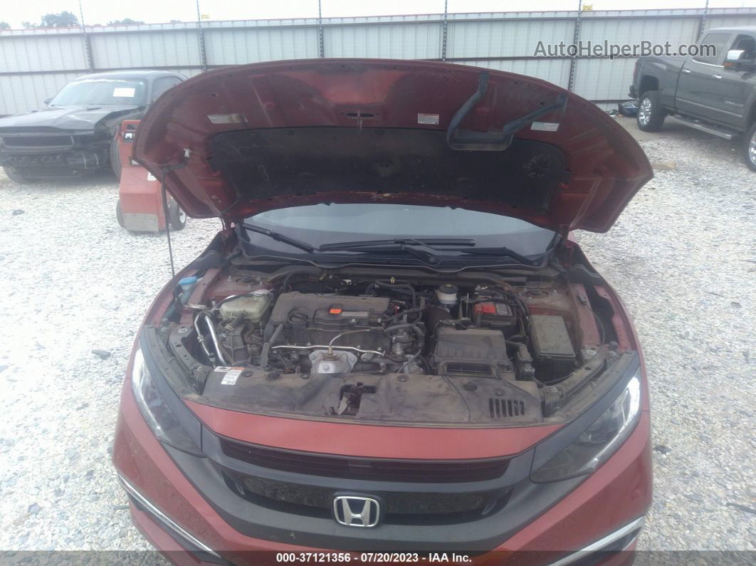 2019 Honda Civic Lx Red vin: 19XFC2F64KE028273