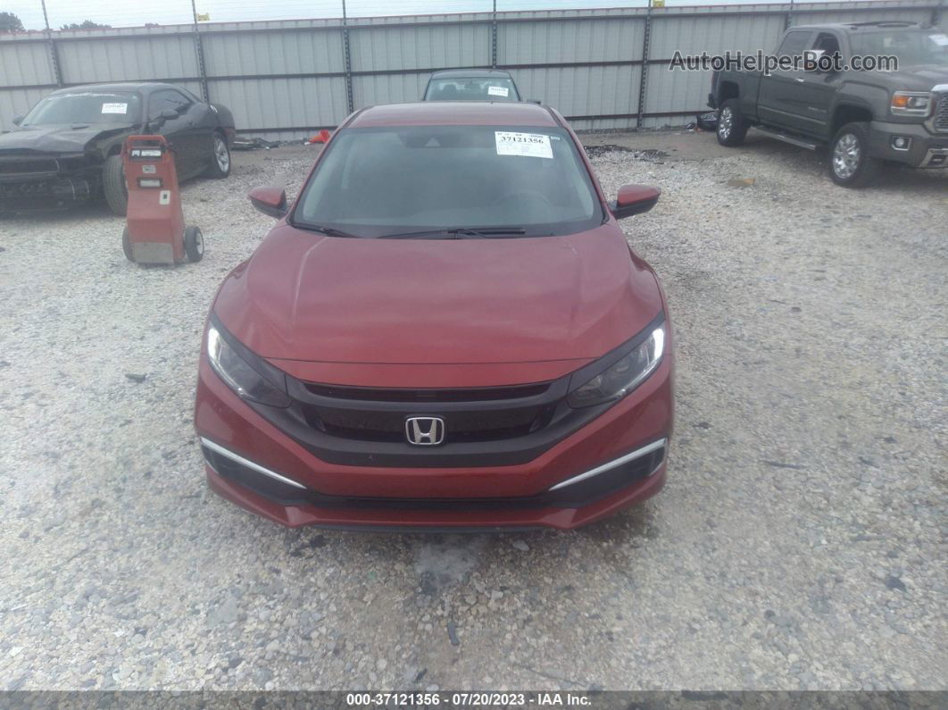 2019 Honda Civic Lx Red vin: 19XFC2F64KE028273