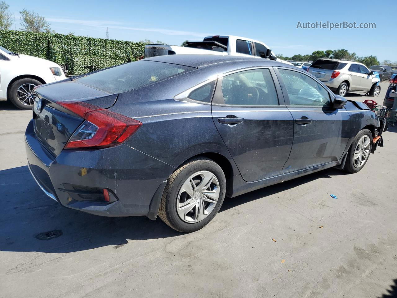 2019 Honda Civic Lx Gray vin: 19XFC2F64KE037166