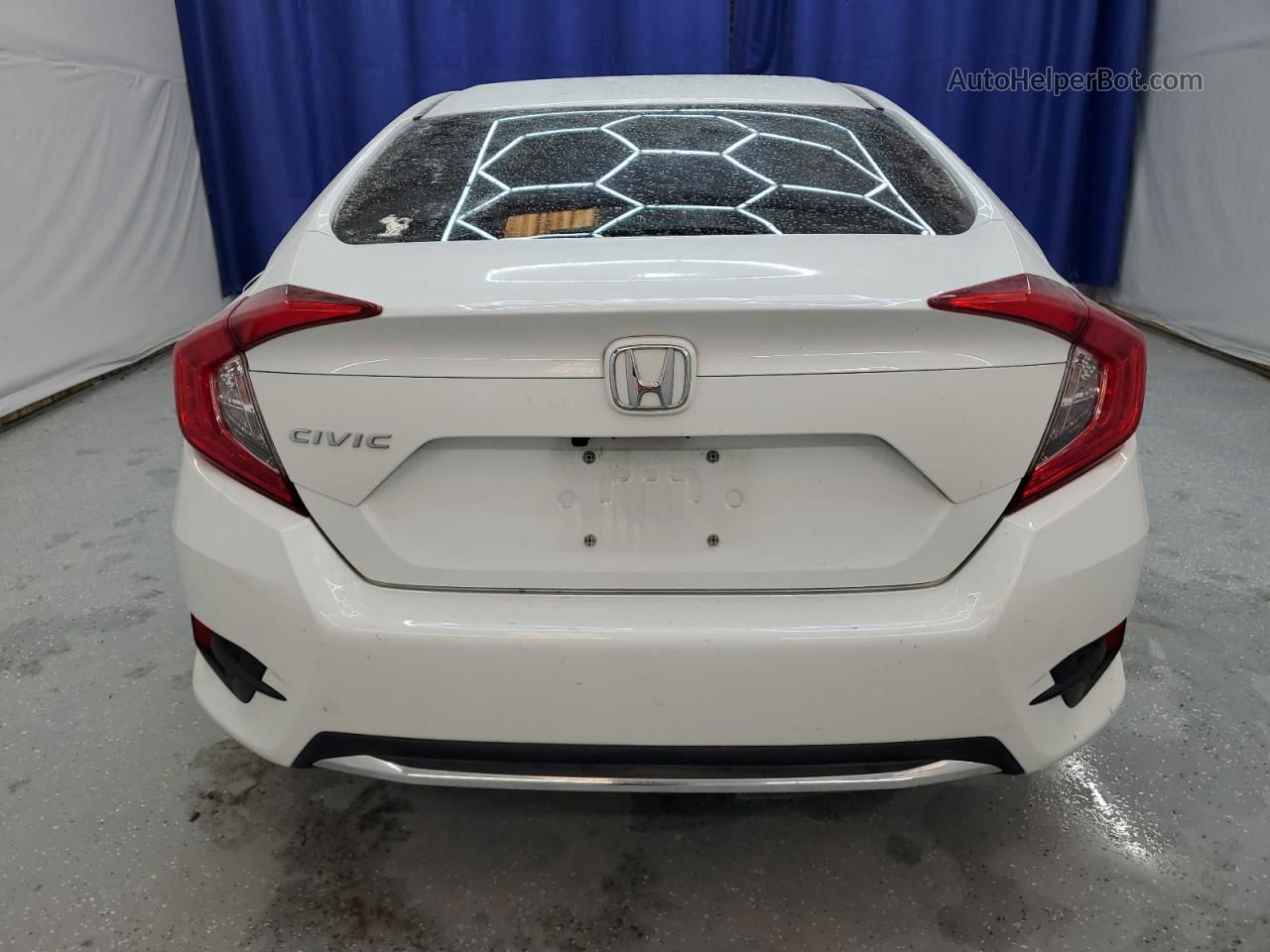 2019 Honda Civic Lx White vin: 19XFC2F64KE040200