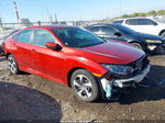 2019 Honda Civic Lx Red vin: 19XFC2F64KE051083