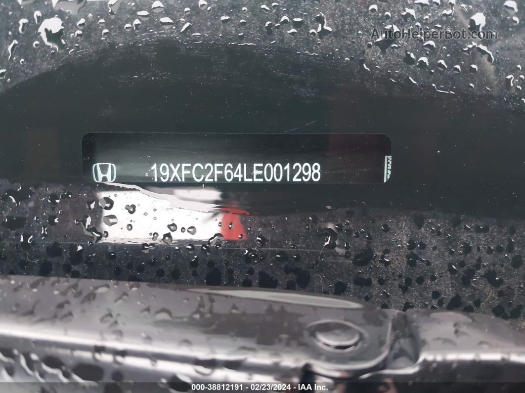 2020 Honda Civic Lx Черный vin: 19XFC2F64LE001298