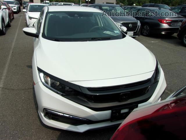 2020 Honda Civic Sedan Lx White vin: 19XFC2F64LE021096