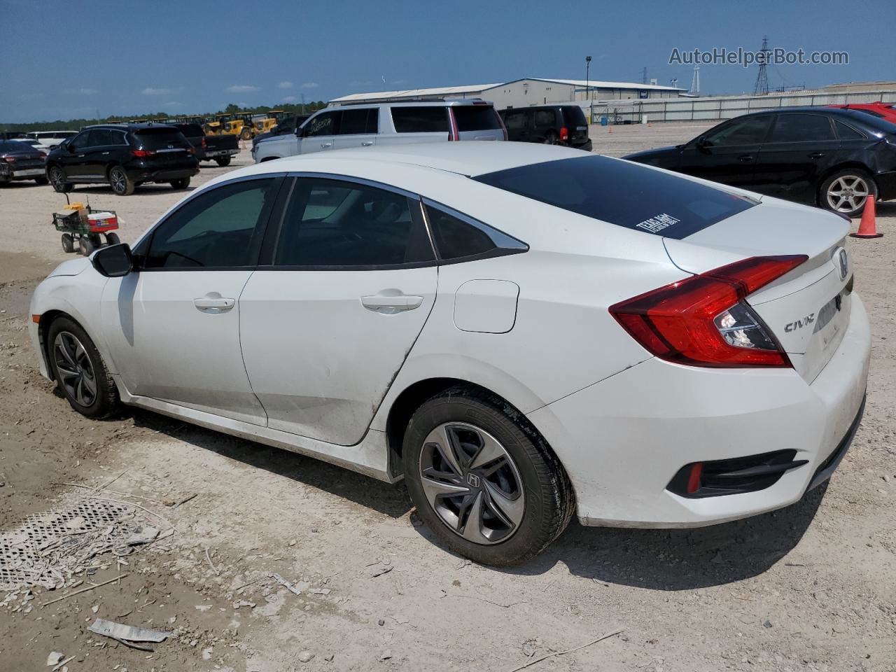 2020 Honda Civic Lx White vin: 19XFC2F64LE024161