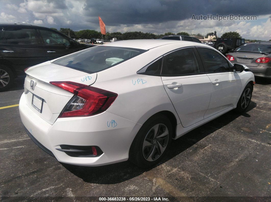 2020 Honda Civic Sedan Lx White vin: 19XFC2F64LE025066