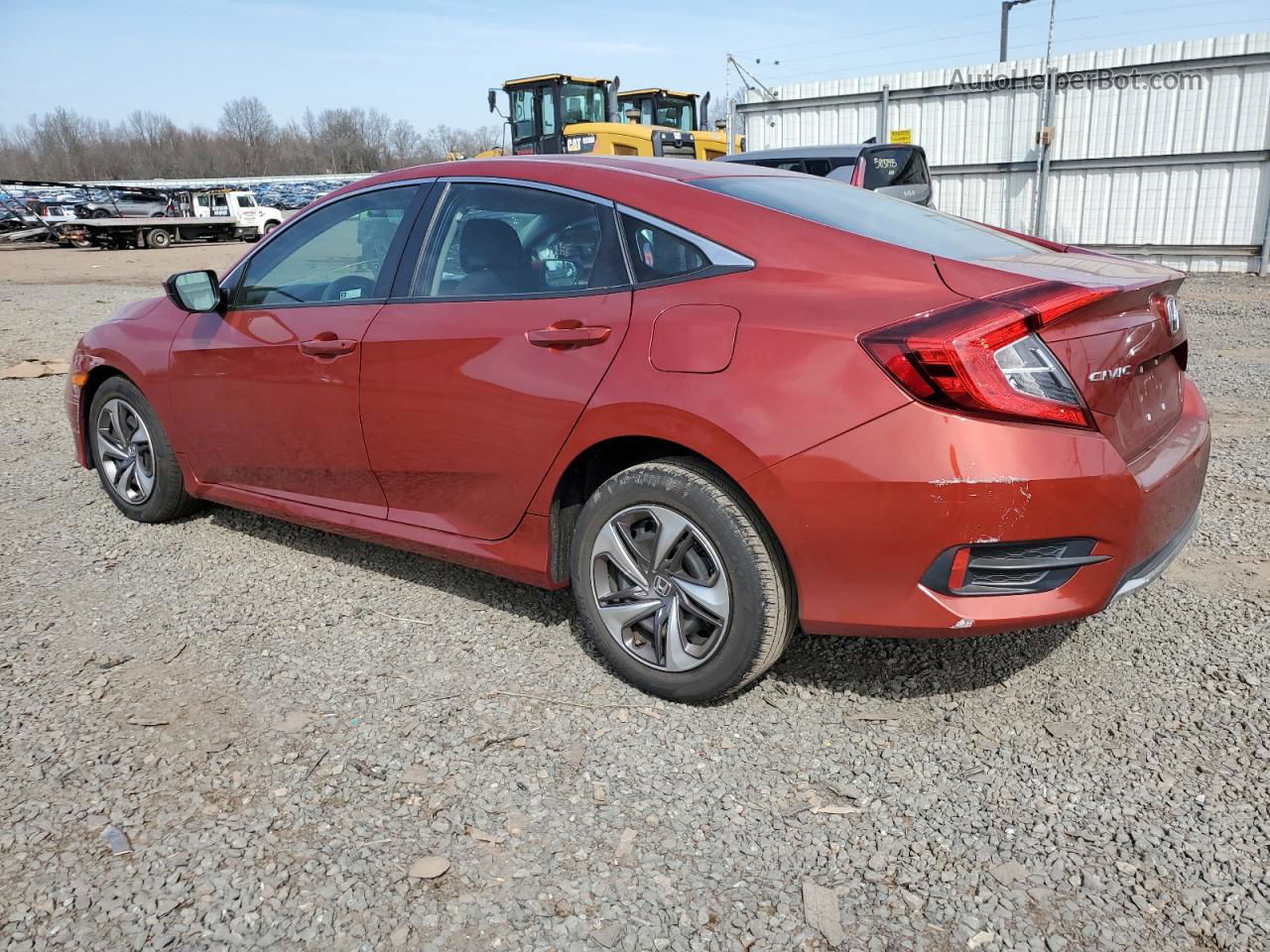 2020 Honda Civic Lx Maroon vin: 19XFC2F64LE215787