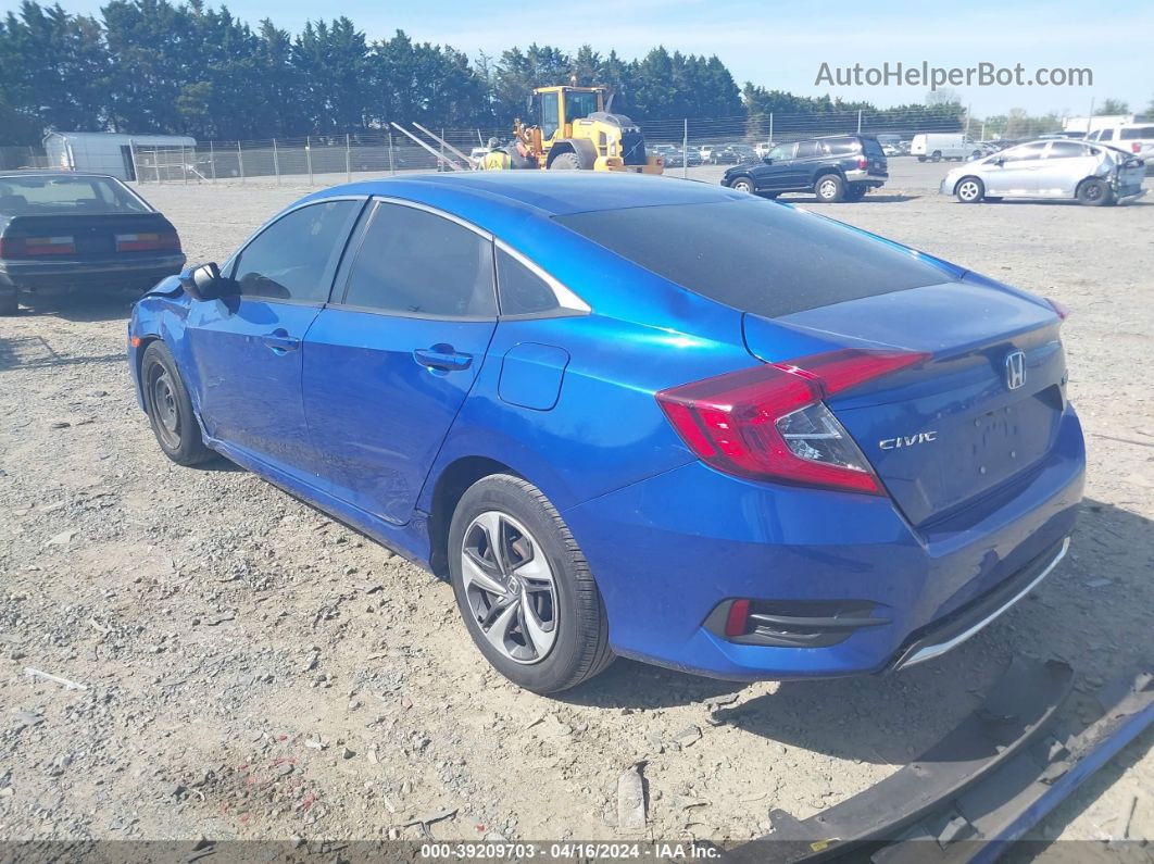 2019 Honda Civic Lx Синий vin: 19XFC2F65KE006993