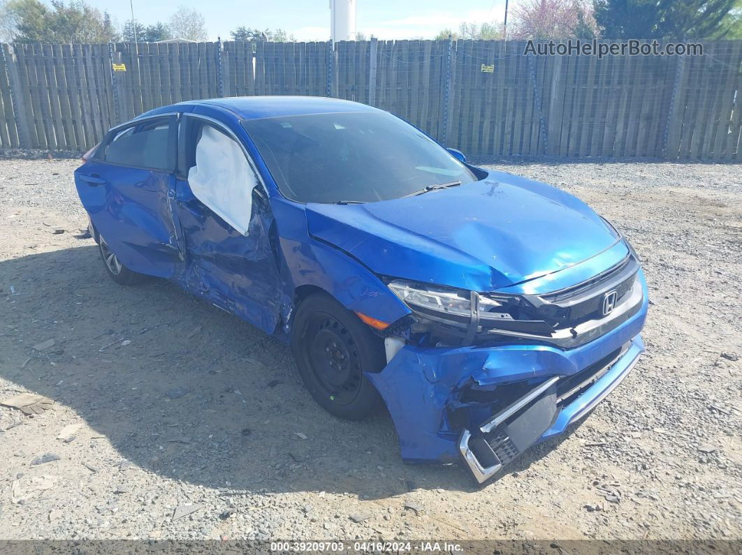 2019 Honda Civic Lx Синий vin: 19XFC2F65KE006993